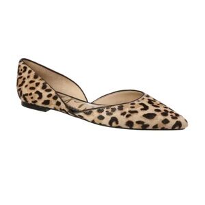 Sam Edelman Rodney Leopard Print Calf Hair d'Orsay Flats
